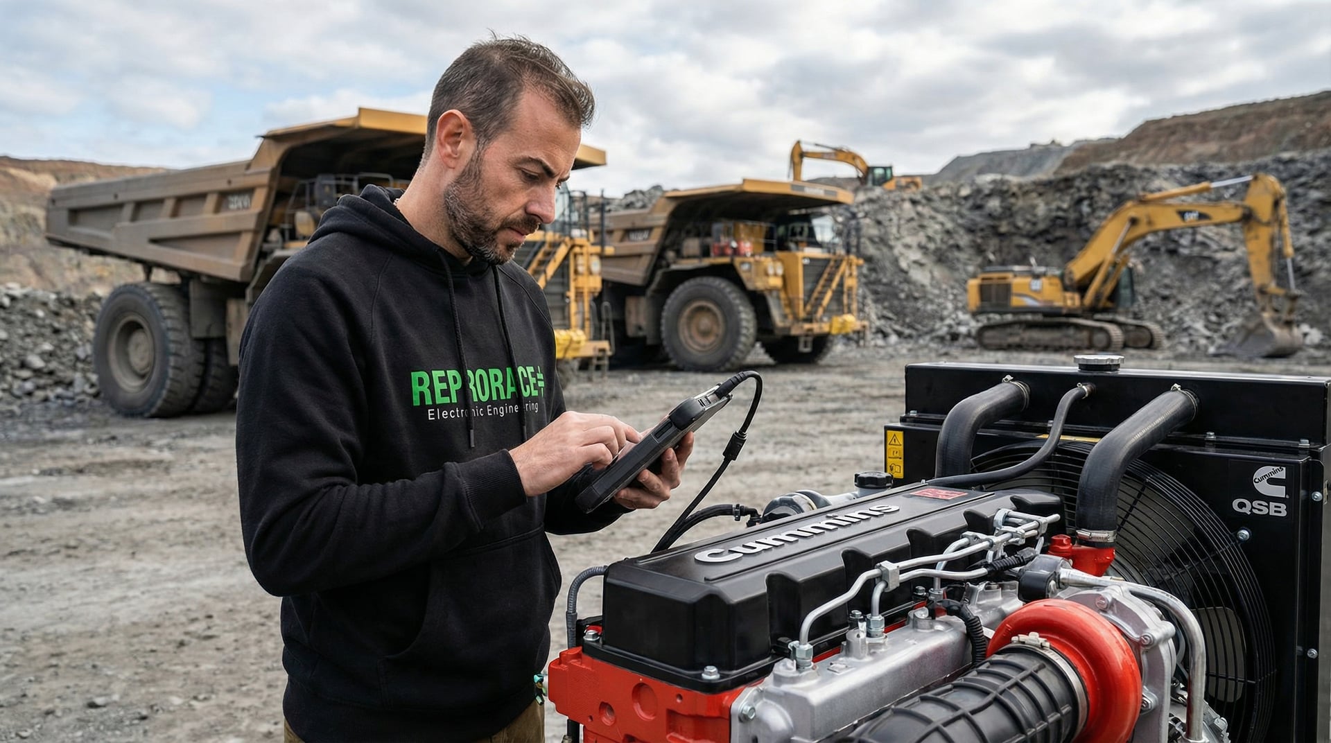 Riprogrammazione ECU per Escavatori, Bulldozer e Macchinari Minerari